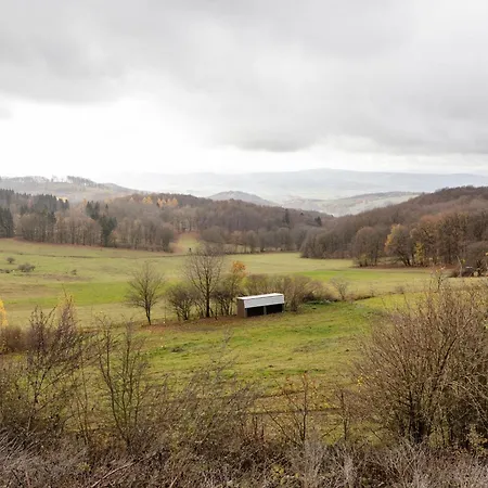 With Terrace Near The Rennsteig